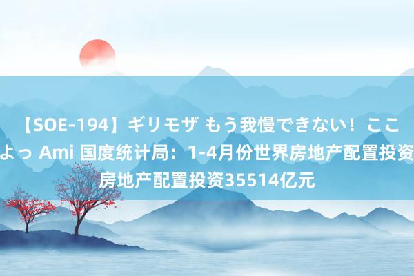 【SOE-194】ギリモザ もう我慢できない！ここでエッチしよっ Ami 国度统计局：1-4月份世界房地产配置投资35514亿元