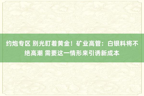 约炮专区 别光盯着黄金！矿业高管：白银料将不绝高潮 需要这一情形来引诱新成本