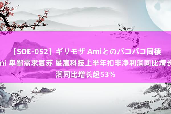 【SOE-052】ギリモザ Amiとのパコパコ同棲生活 Ami 卑鄙需求复苏 星宸科技上半年扣非净利润同比增长超53%