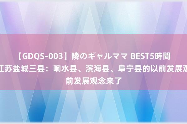 【GDQS-003】隣のギャルママ BEST5時間 Vol.2 江苏盐城三县：响水县、滨海县、阜宁县的以前发展观念来了