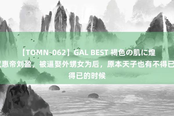 【TOMN-062】GAL BEST 褐色の肌に煌く汗 汉惠帝刘盈，被逼娶外甥女为后，原本天子也有不得已的时候