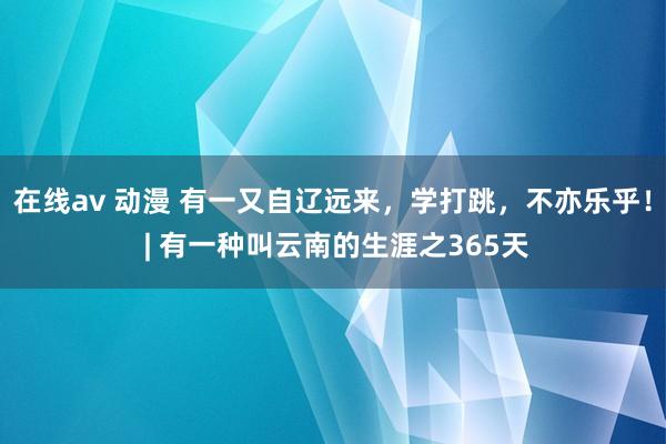 在线av 动漫 有一又自辽远来，学打跳，不亦乐乎！ | 有一种叫云南的生涯之365天